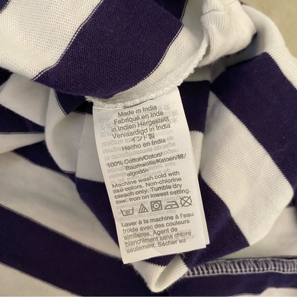 J. Crew Maxi Striped Cotton Dress in White and Blue - Picture 11 of 11